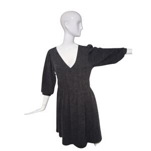 Anthropologie Ro+De Womens size Medium Laura Tiered Tunic Grunge Sweater Dress
